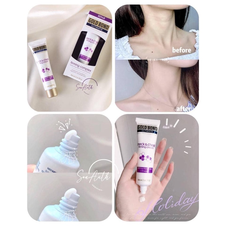 Gold Bond Neck & Chest Firming Cream Kem săn chắc vùng cổ -ngực SALE !! | BigBuy360 - bigbuy360.vn