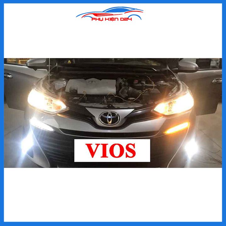 Đèn led mí ca lăng cản trước ô tô Vios 2019-2020-2021 Bản E Không Chạy Đuổi