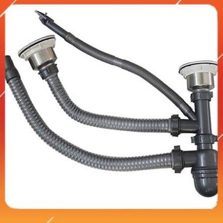 Bộ xả bồn rửa chén đôi - xi phông xả chậu rửa chén p110 chậu đôi