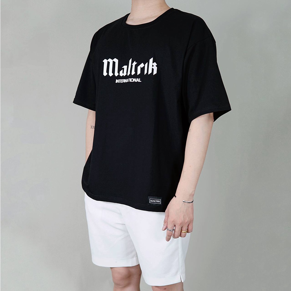 Áo phông unisex MALTRIK International form rộng áo thun basic chất cotton thoáng mát có size lớn cho người Bigsize