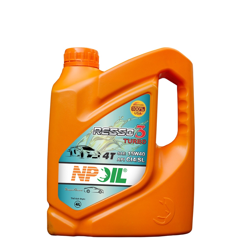 Dầu động cơ xe ô tô cao cấp – RESSO 3  - API CI4/SL, SAE 15W40 - CAN 4L/5L/6L
