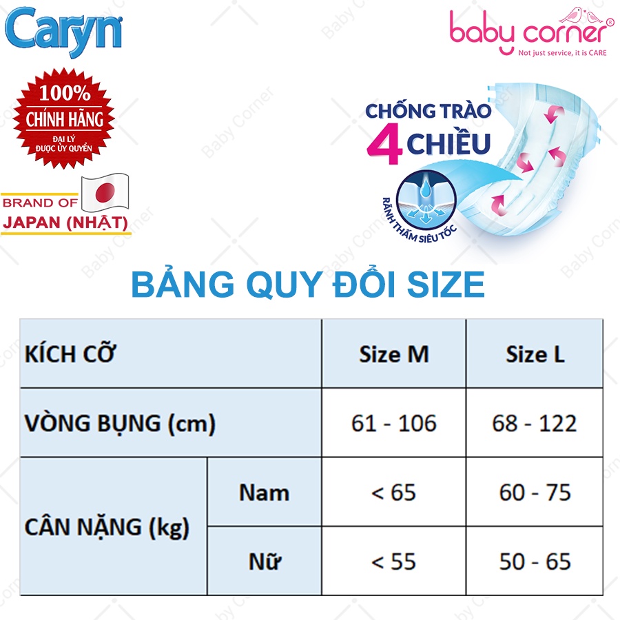 Tã Dán Người Lớn Caryn M20, M/L20