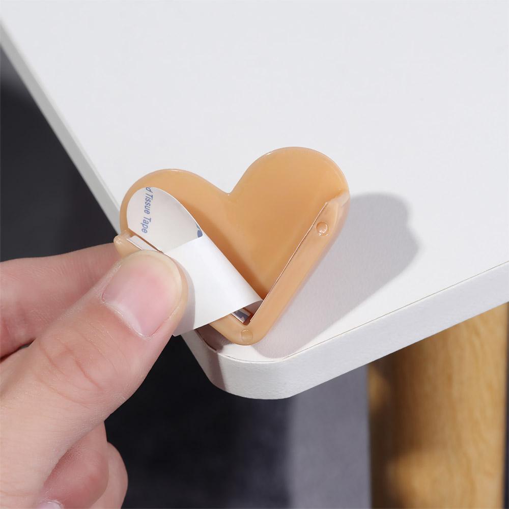 Set 4 Phụ Kiện Bọc Góc Bàn Hình Trái Tim Mềm Mại Bảo Vệ An Toàn Cho Bé Sơ Sinh