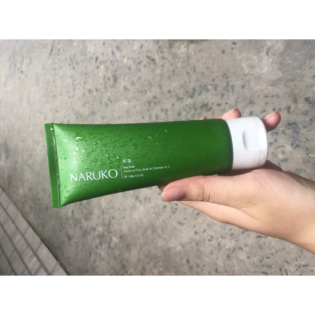[CHÍNH HÃNG] 🎉Sữa Rửa Mặt NARUKO Dạng Bùn Tràm Trà 120ml ️🎉 Tea Tree Purifying Clay Mask & Cleanser In 1