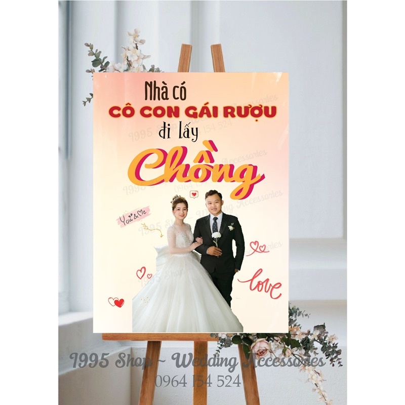 Bảng hot hit để cổng cưới siêu xinh, bảng gia tiên, bảng welcome đám cưới