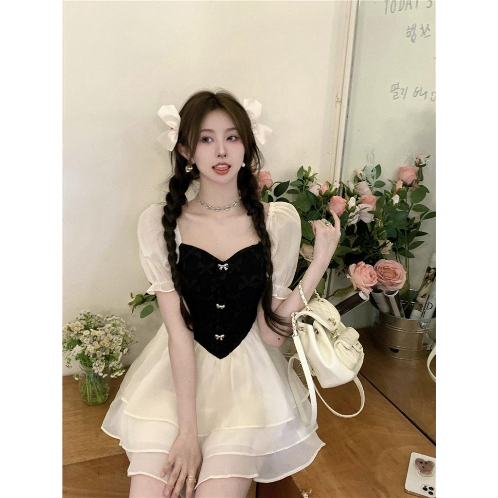 Đầm Công Chúa Tay Phồng Thiết Kế Mới Xinh Xắn Thời Trang