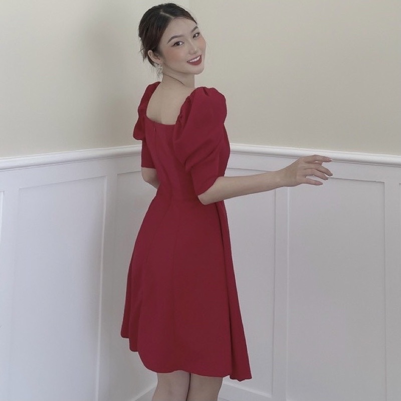 BIGSIZE Đầm xoè nơ ngực midi 50-90kg