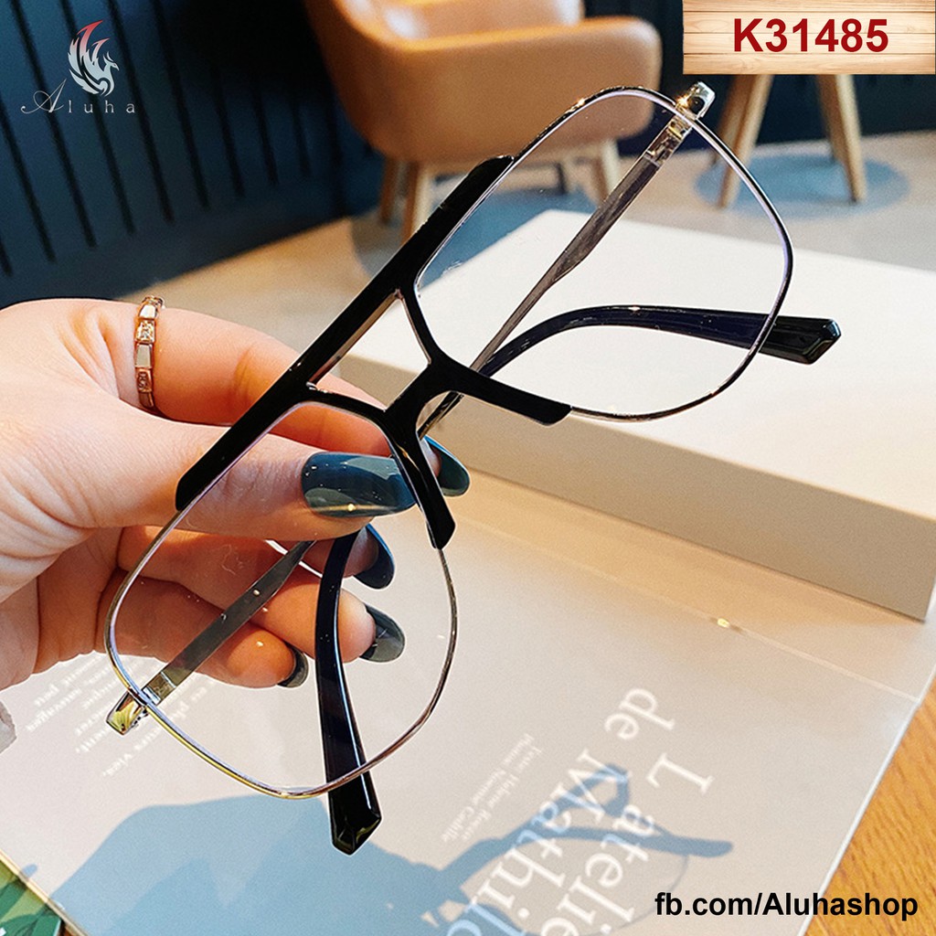 Kính chống ánh sáng xanh cho dân văn phòng, kiểu dáng thời trang hot trend - K31485 - Aluha