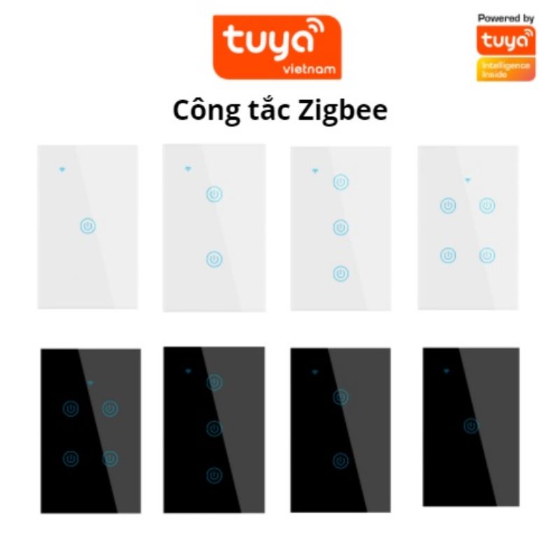 Công Tắc Cảm Ứng Thông Minh Wifi Tuya Smart Life, Điều Khiển Từ Xa+ Bảo Hành 1 Năm
