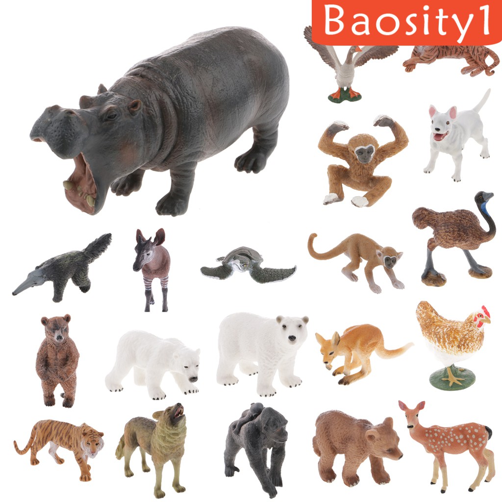 Mô hình con hà mã hoang dã sống động như thật