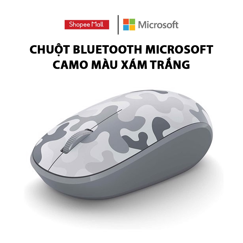 Chuột Bluetooth Microsoft Camo màu xám trắng (8KX-00007)