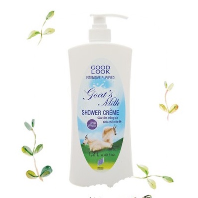 Sữa tắm trắng da GOOD LOOK Shower Creme - sữa tắm con dê 1.2L