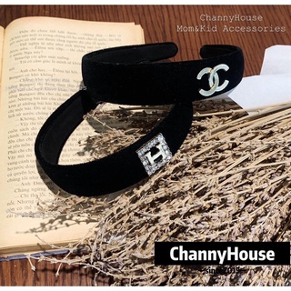 Channyhouse_ Bờm/cài tóc nhung cao cấp bản 2,5cm