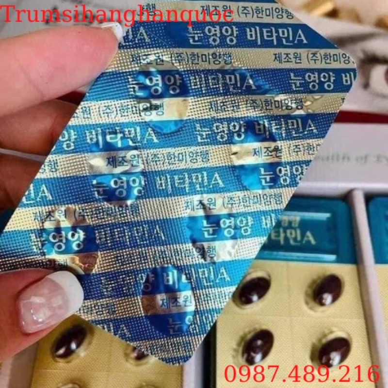 Viên uống bổ mắt HANMI Hàn Quốc 120 viên (Health Of Eye Vitamin A)