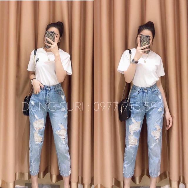 QUẦN JEAN BOY RÁCH VẢY SƠN