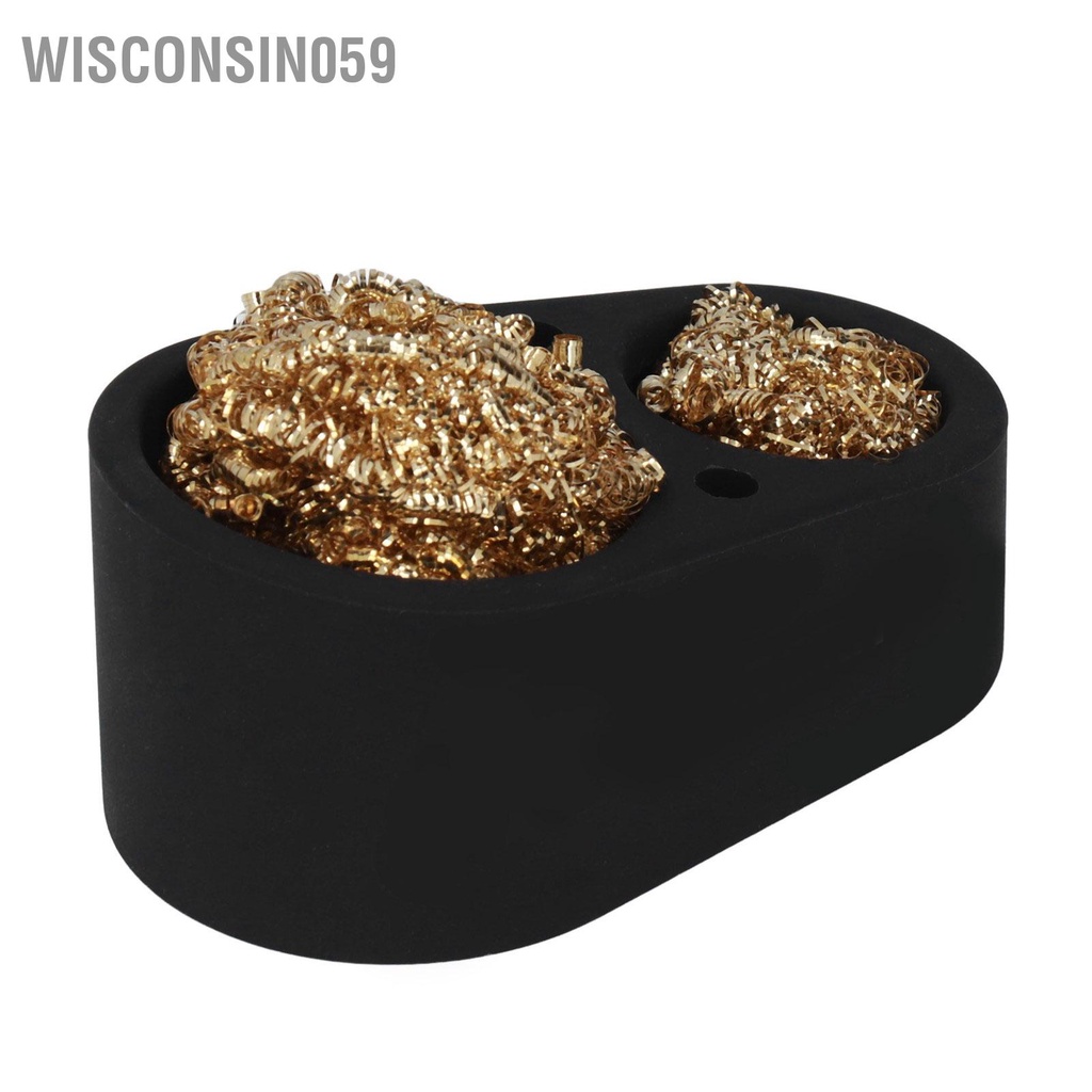 Wisconsin059 Hàn đầu mút sắt làm sạch hơn Dây đồng thau Làm giữ silicone Phụ kiện bi đôi