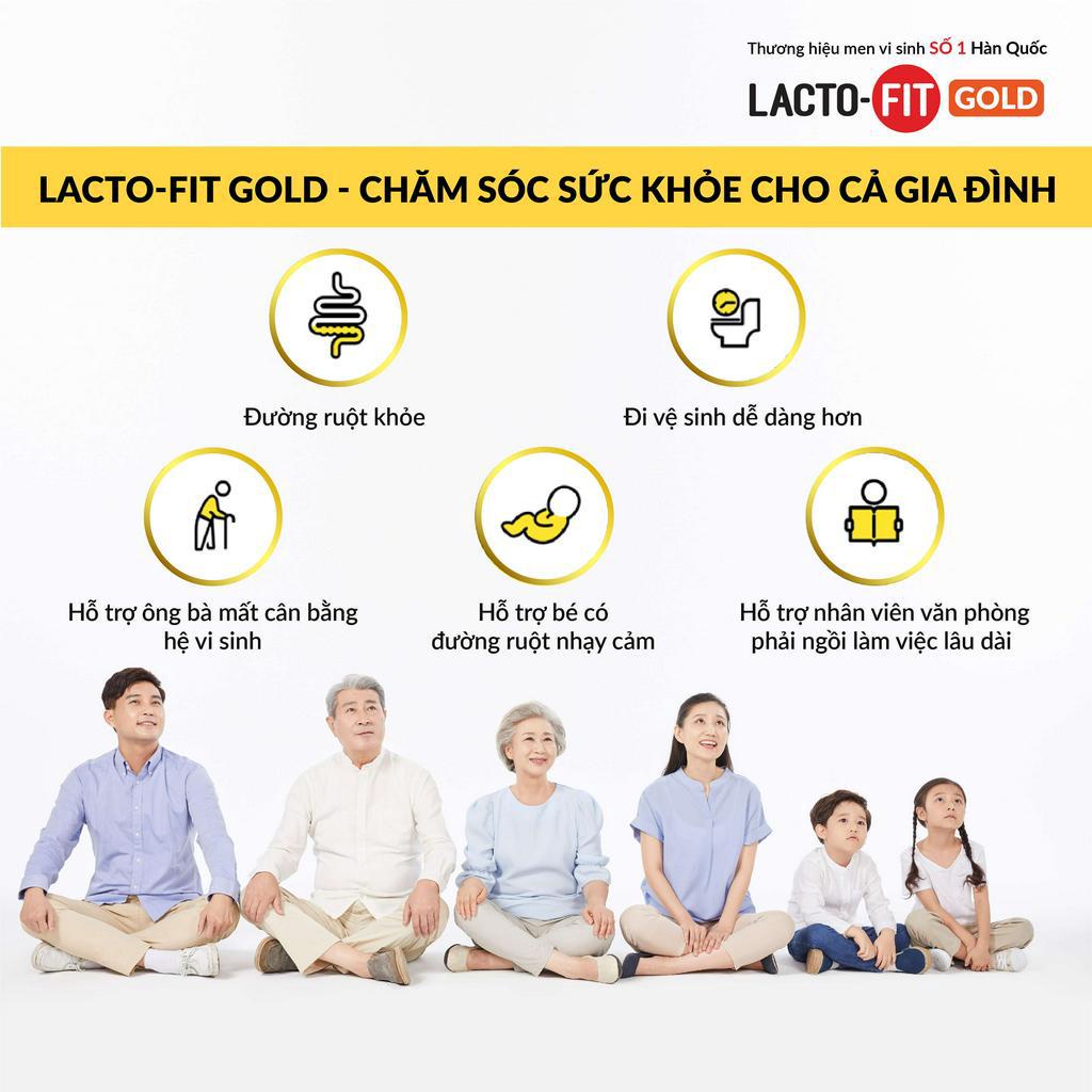 Gói Lẻ Men Vi Sinh LACTO-FIT GOLD - Cải Thiện Tiêu Hoá Cho Cả Gia Đình (1 gói x 2g)