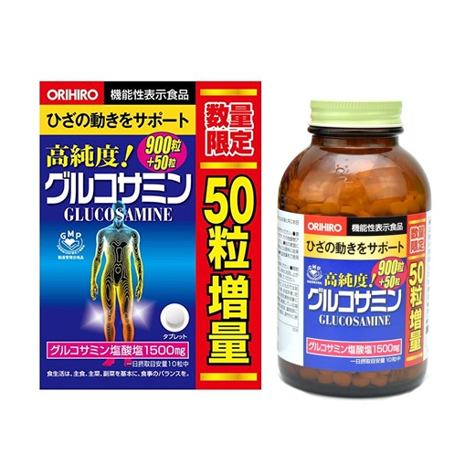 Viên bổ xương khớp Glucosamin 1500mg  Orihiro Japan loại 900 viên và loại 950 viên ORIHIRO NHẬT BẢN