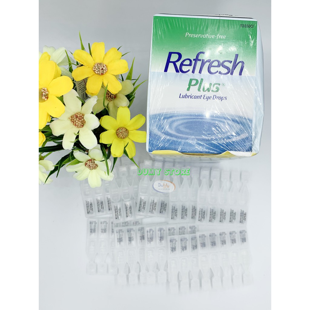 Nước nhỏ mắt nhân tạo Refesh Plus 100 Vials chuẩn Mỹ