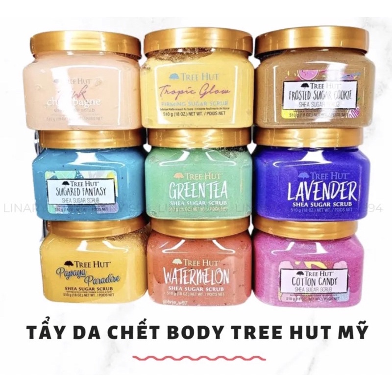 [Mỹ] Tẩy da chết toàn thân Tree Hut
