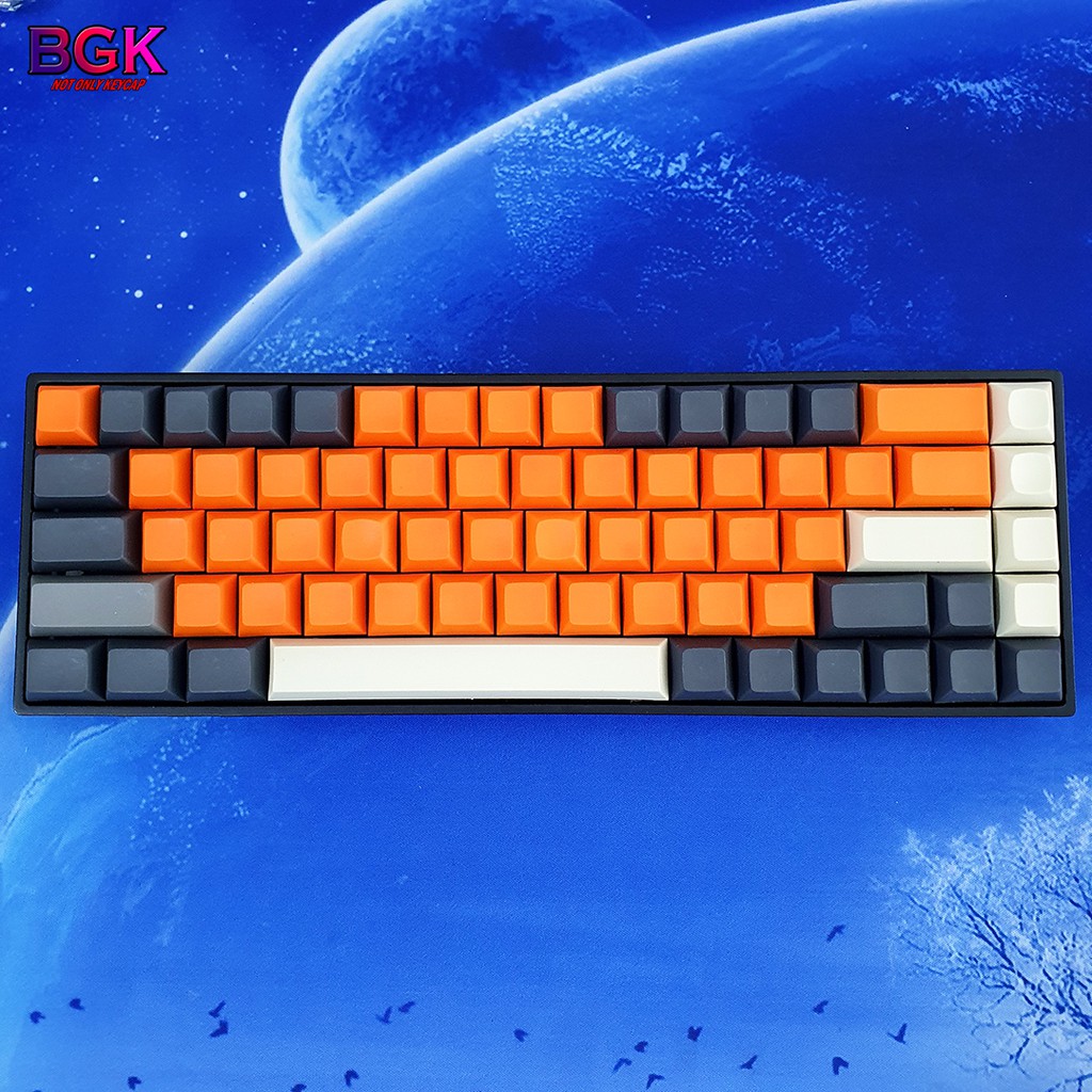 Keycap DSA Blank trống 1U Lẻ Chất liệu PBT Màu Carbon không có ký tự