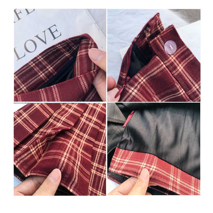 Chân Váy Chữ a Lưng Cao Xếp Ly Thời Trang Hàn Quốc Hàng Mới