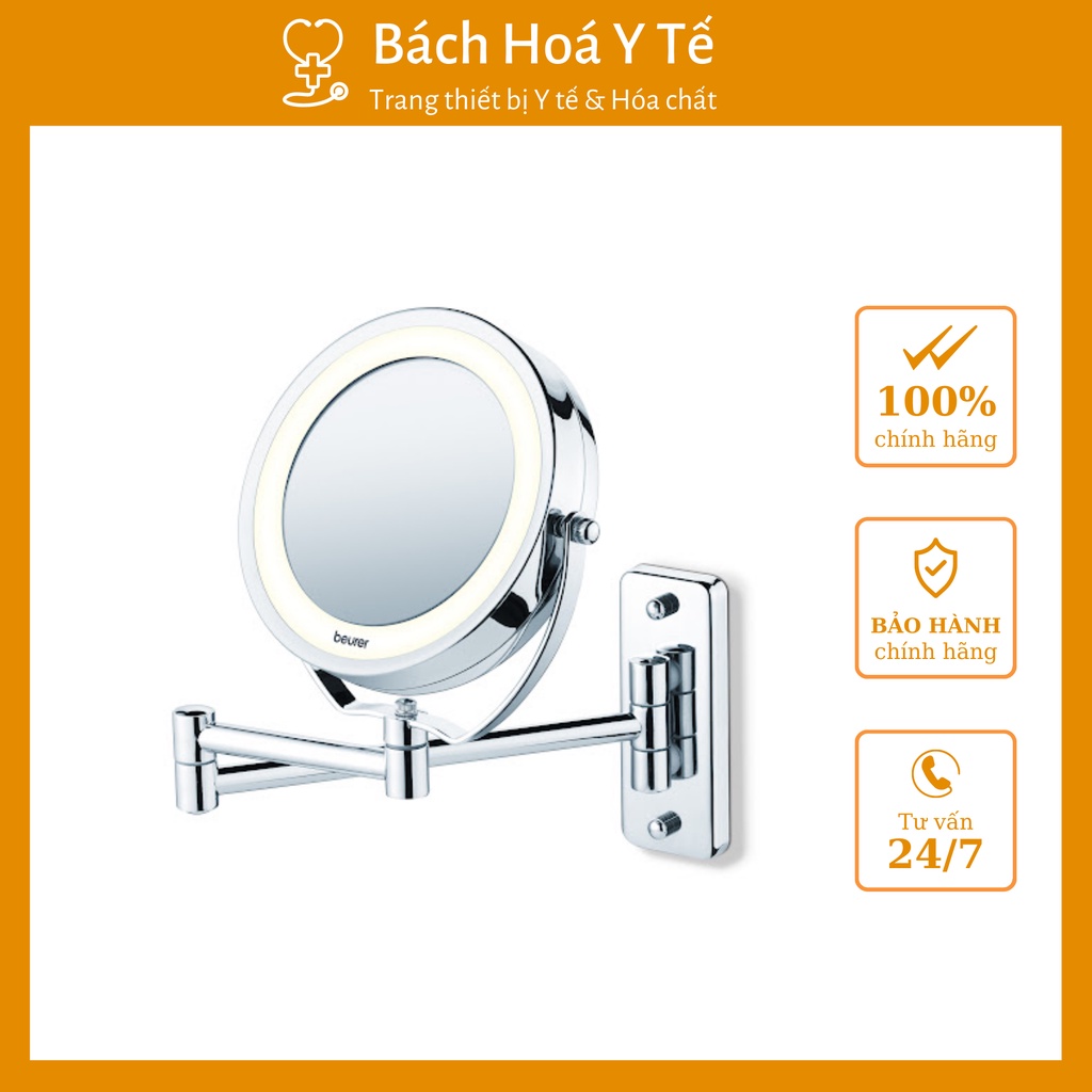 Gương trang điểm để bàn, phóng to 7 lần và có đèn LED Beurer BS55, Bảo hành 24 tháng