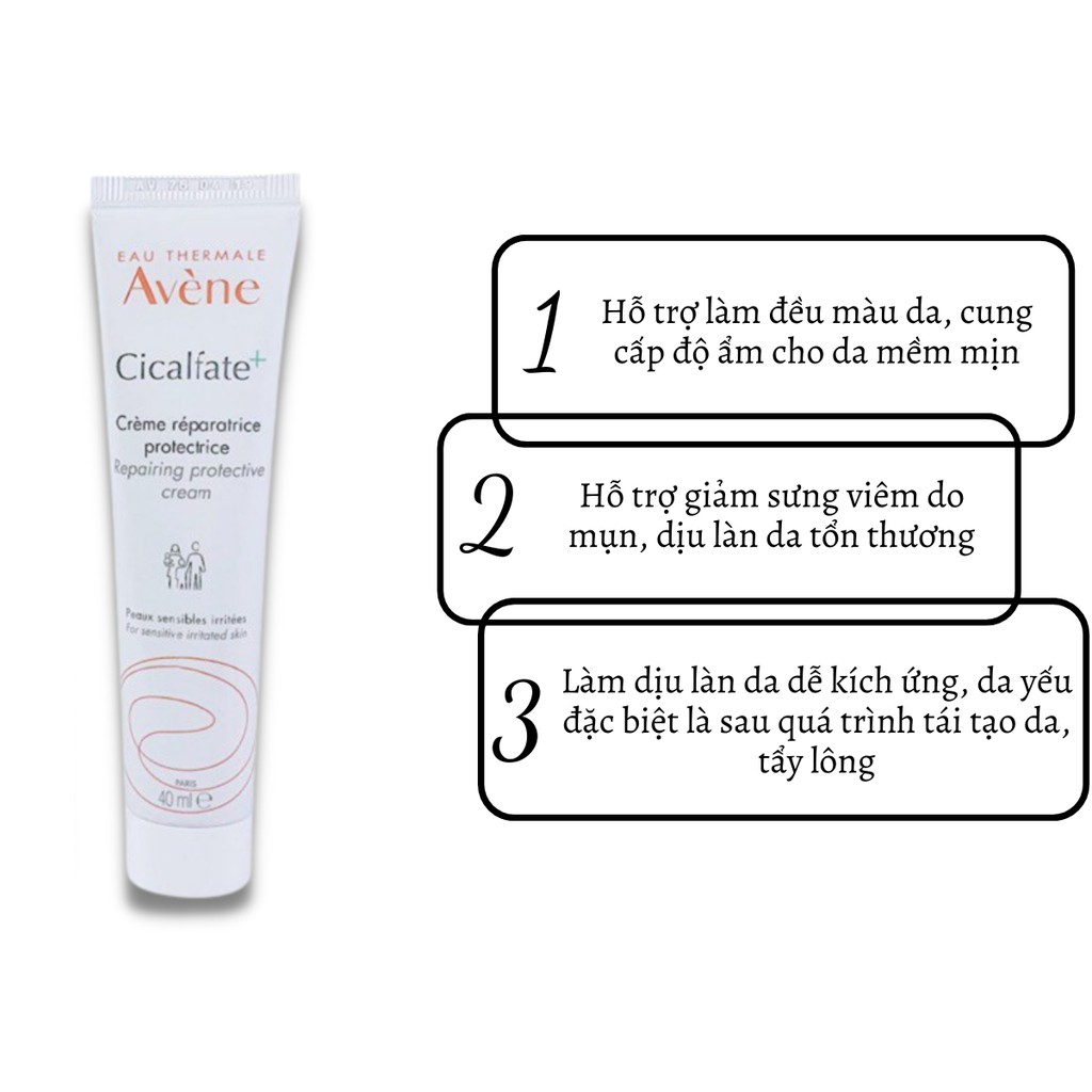 Kem dưỡng ẩm phục hồi da Avene CicaFlate Repair Cream cấp ẩm DA02