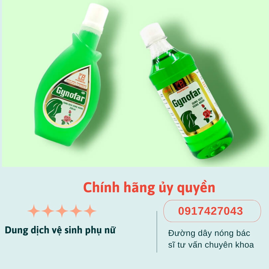 Dung dịch vệ sinh Gynofar ✅CHÍNH HÃNG✅ Bác sĩ Thanh Lam