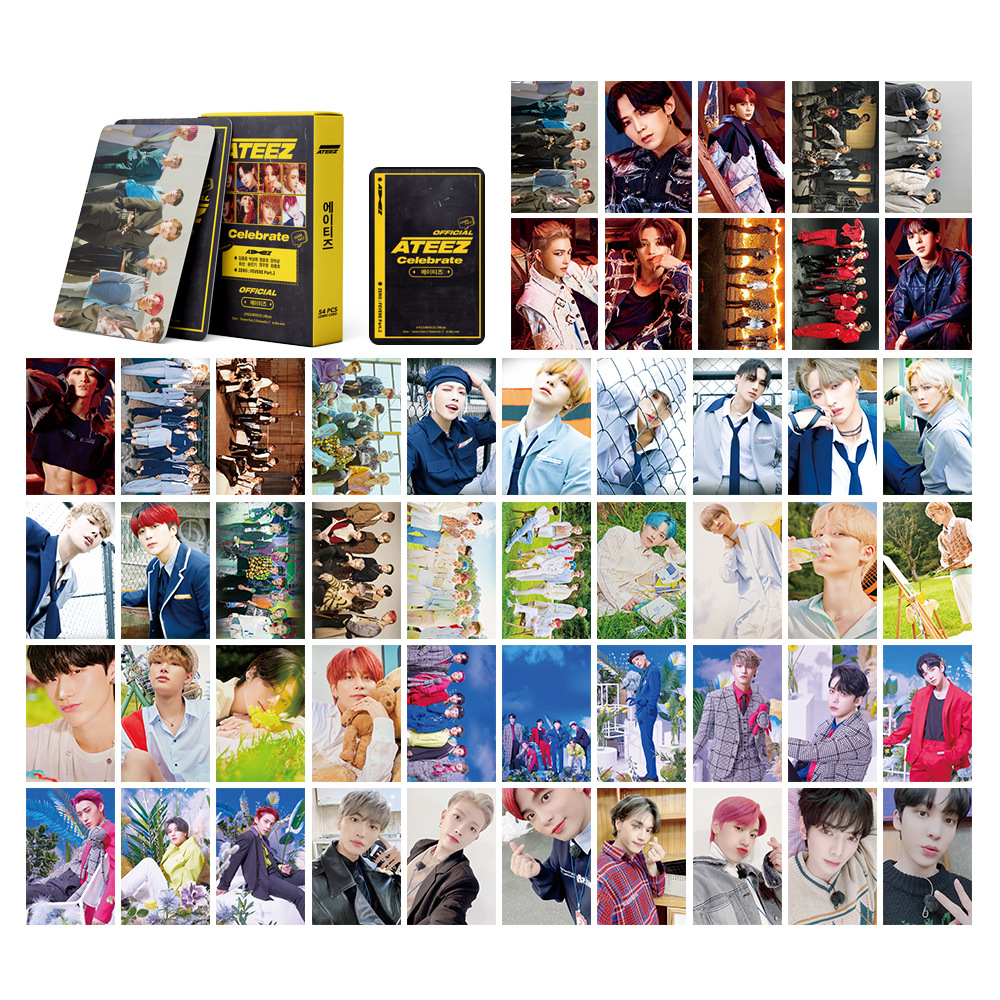 Set 54 Thẻ Hình Lomo Nhóm Nhạc Bts Blackpink Exo Nct Stray