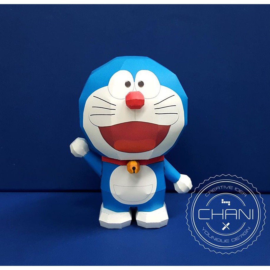 Ghép hình mô hình giấy anime 3D Doraemon - Paper Craft Đô Rê Mon
