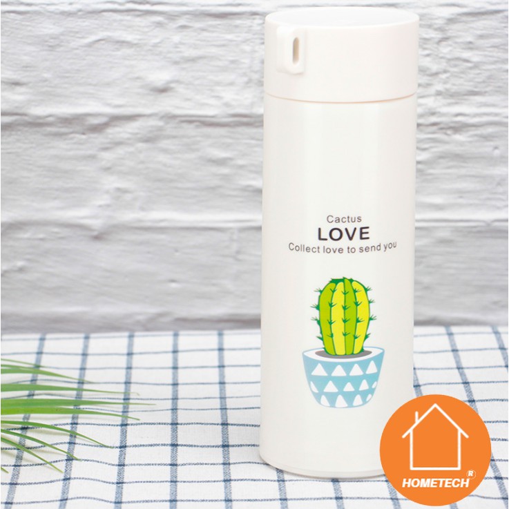 Com Bo 2 Bình nước thủy tinh 450ml phong cách hàn quốc siêu dễ thương