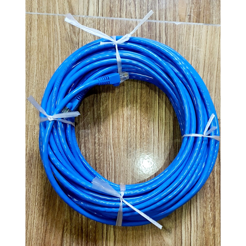 Dây mạng CAT6-UTP Arigato bấm sẵn 2 đầu dài 40m - 50m - Xanh dương