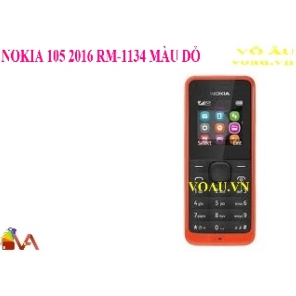 ĐIỆN THOẠI NOKIA 105 2016 RM-1134 MÀU ĐỎ [chính hãng]