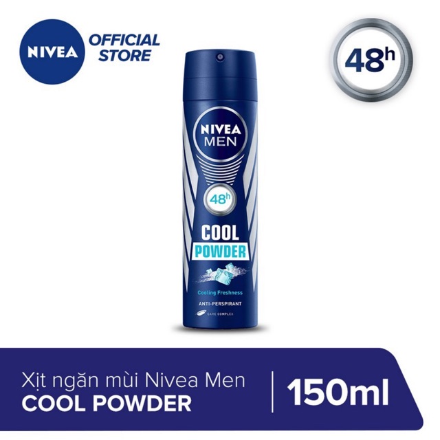 XỊT NGĂN MÙI NIVEA MEN COOL POWDER 150ML