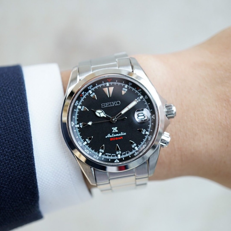 ĐỒNG HỒ NAM CHÍNH HÃNG SEIKO SPB117J1 Automatic Prospex Alpinist Black Dial. Made in Japan