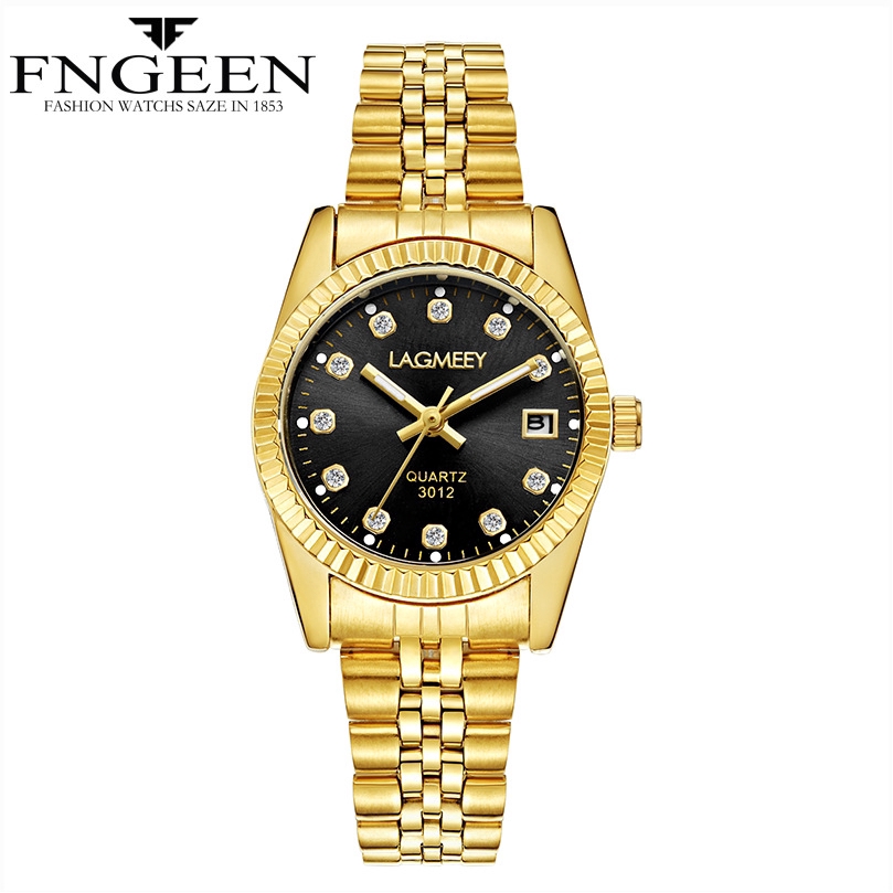 Đồng Hồ Quartz Fngeen 7008 Mặt Tròn Kim Chỉ Giờ Cho Nữ