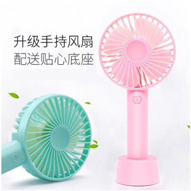 Quạt cầm tay 💕FREESHIP💕 Quạt cầm tay mini có đế để trên bàn hoặc cầm di động