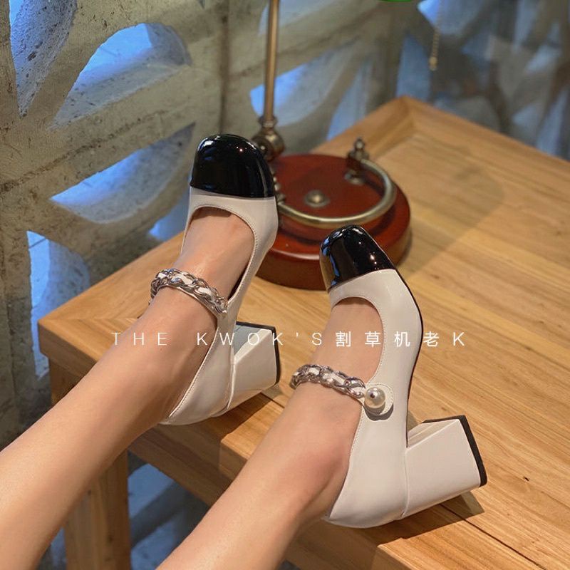 Giày miu miu cao xích ngọc