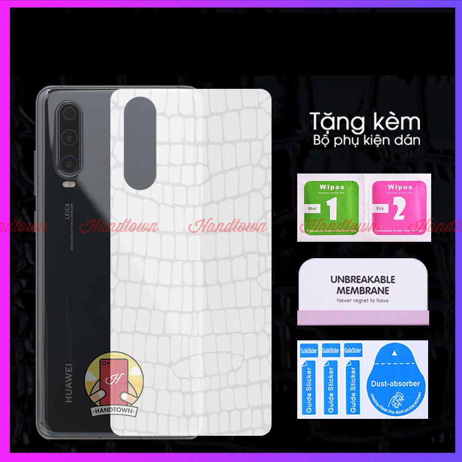 Miếng Dán PPF Cường Lực Mặt Sau Huawei P30 Huawei P30 Lite Huawei P30 Pro Vân Cá Sấu / Hiệu Ứng Cầu Vồng / Trong Suốt