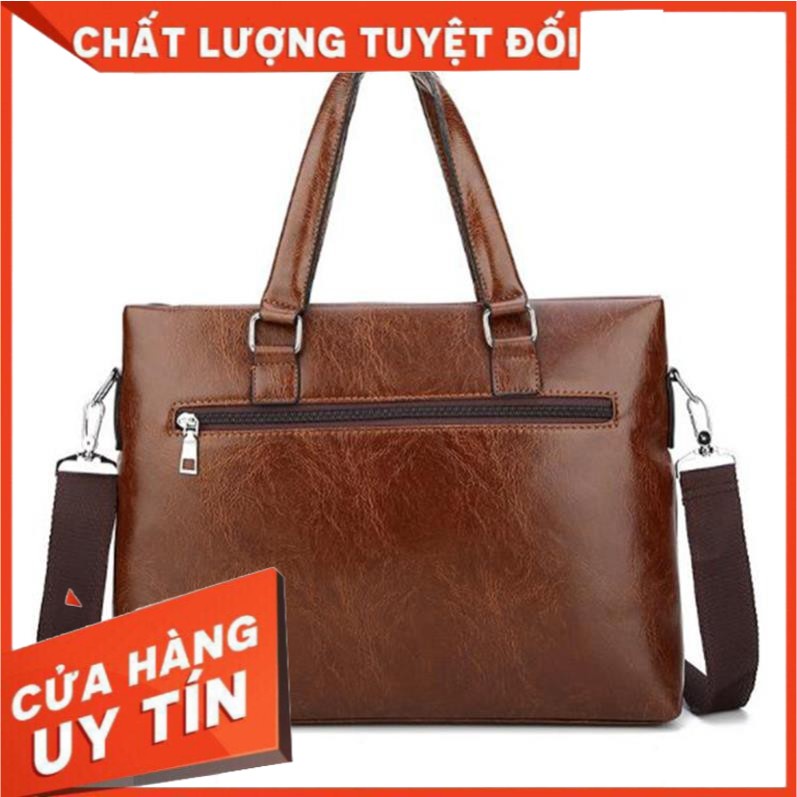 Cặp da công sở mẫu mới nhất - túi xách laptop chống trầy xước va đập mạnh - Ba màu :Đen,Nâu nhạt,Nâu đậm MSPT04- Hàng Ca