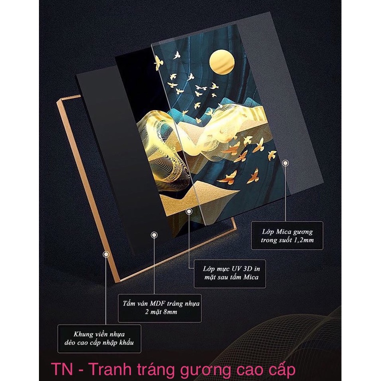 Tranh tráng gương thuận buồm xuôi gió/ tranh chiếu nghỉ cầu thang/ tranh phong thủy/ tranh đứng/ tranh treo tường