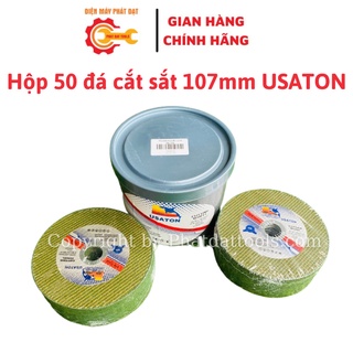Hộp 50 viên đá cắt sắt-inox usaton phi 100-đá cắt 1 tấc