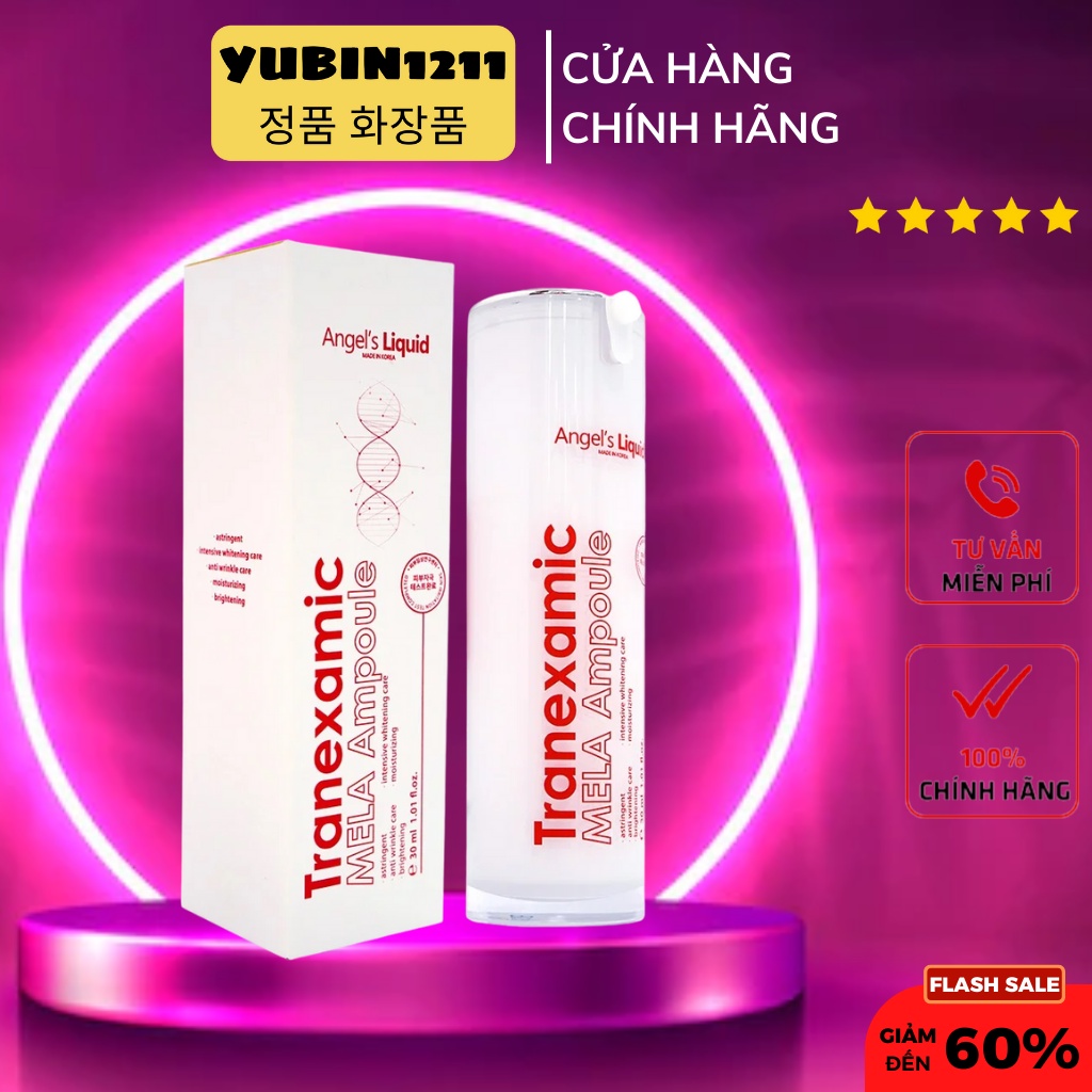 Tinh Chất Giảm Nám Chuyên Sâu Angel's Liquid Tranexamic Mela Ampoule 30ml