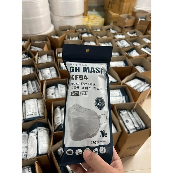 Khẩu Trang 4D KF94 GH Mask Màu Trắng Thùng 300 Cái | BigBuy360 - bigbuy360.vn