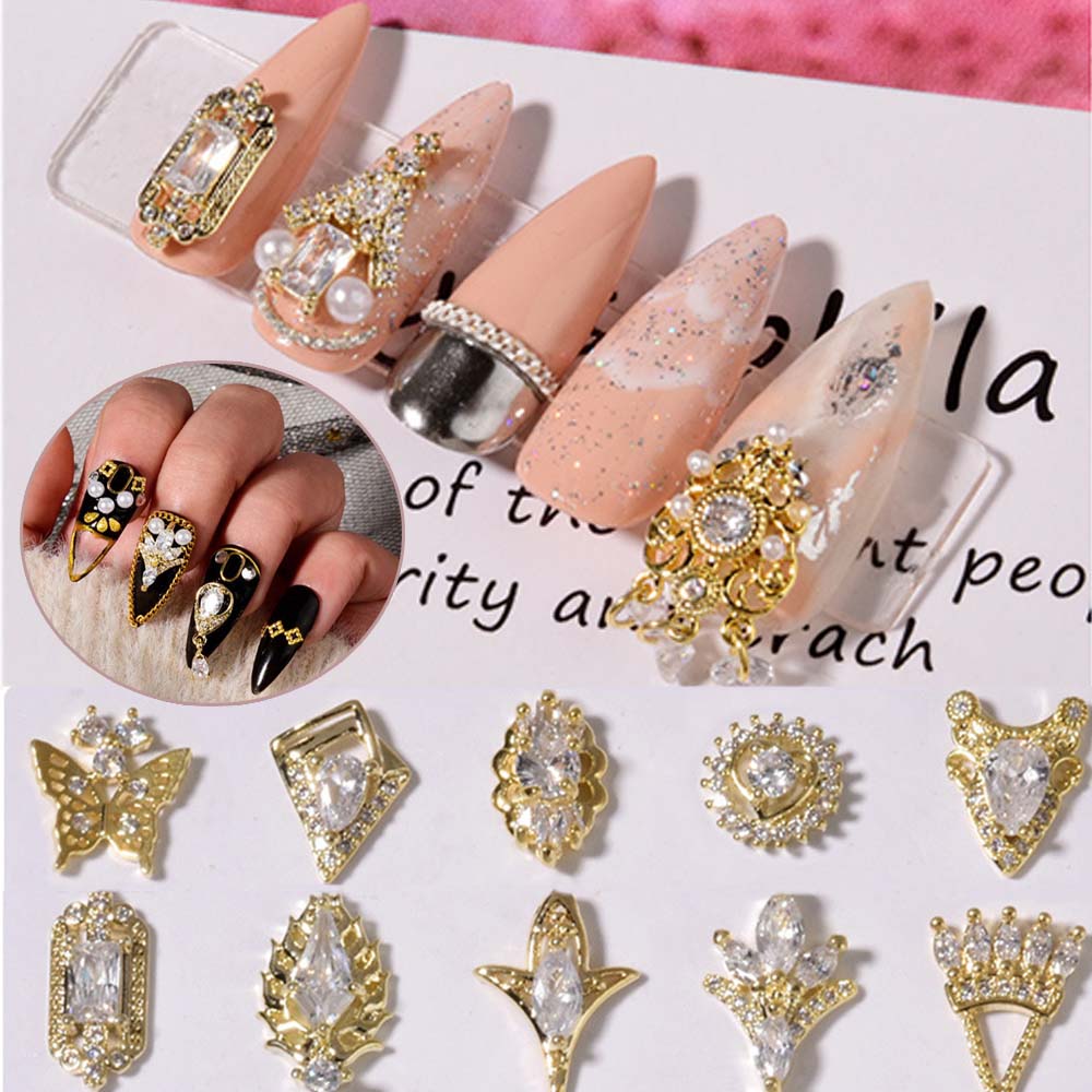 CHARMS Phụ Kiện Trang Trí Móng Tay 3D Diy