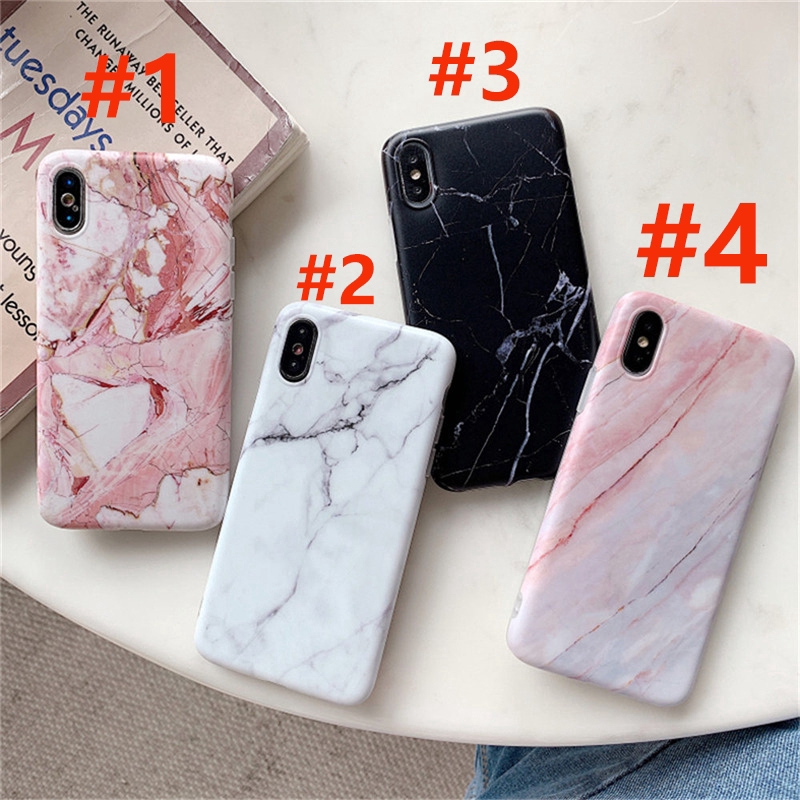 Ốp Điện Thoại IMD Họa Tiết Đá Cẩm Thạch Bóng Sang Trọng Cho iPhone 6 6s 7 8 Plus X XS Max XR 11 12 13 14 Pro Promax Plus