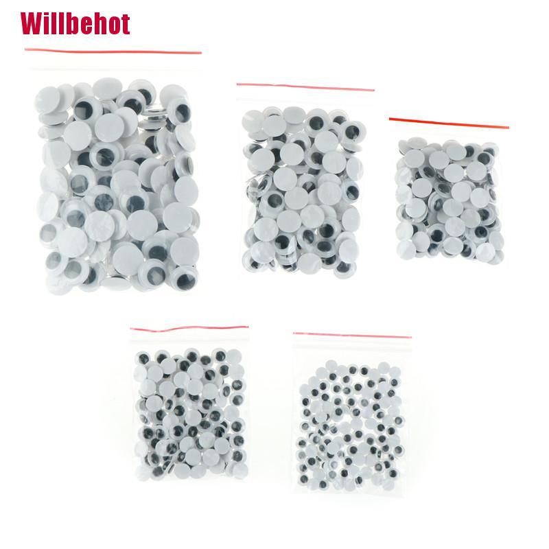 Bộ 100 Mắt Nhựa Tự Dính Cho Búp Bê