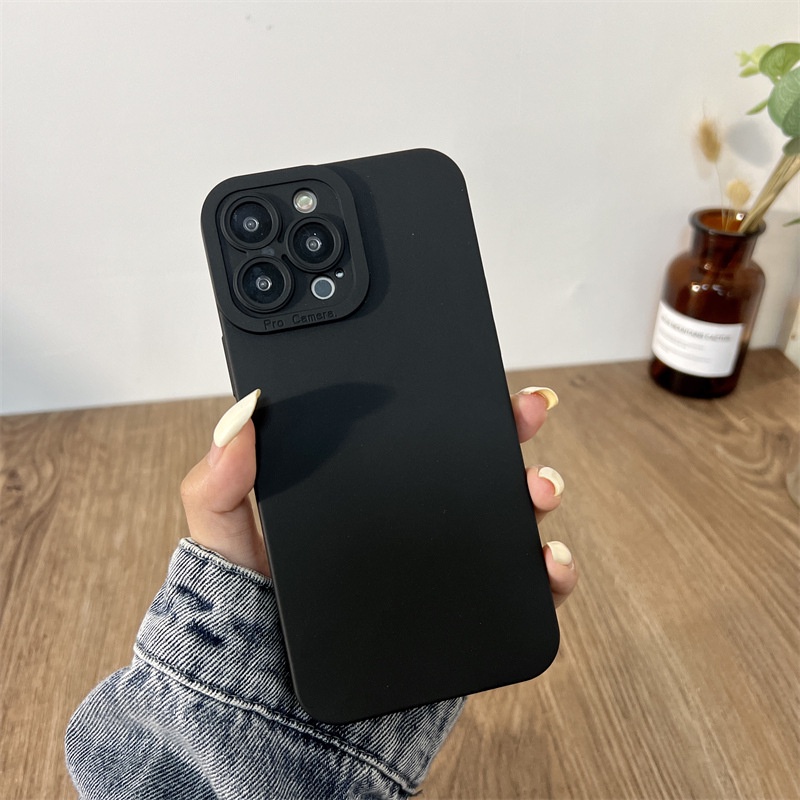 Ốp Điện Thoại Silicon Vuông Chống Sốc Bảo Vệ Ống Kính Máy Ảnh Cho Infinix HOT 12 Play 12i 11S HOT 11 2020