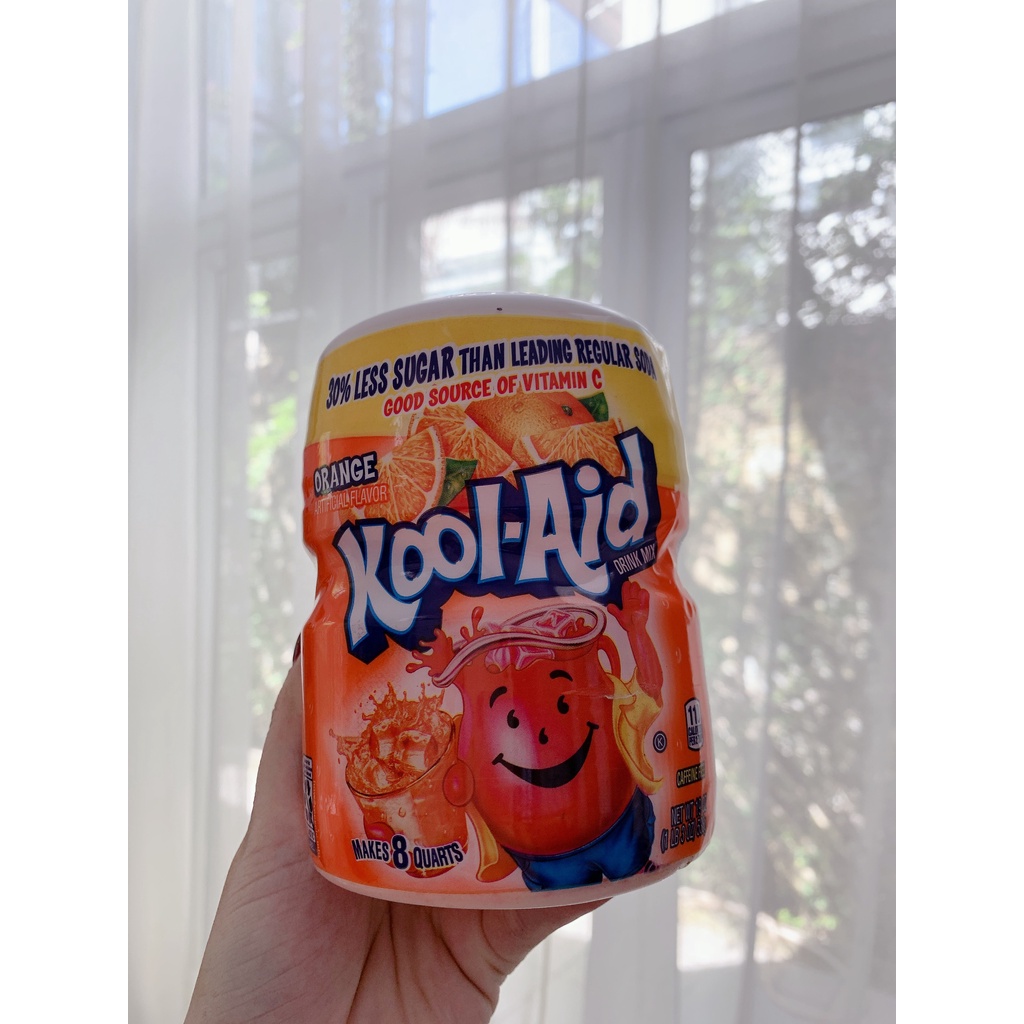 Bột pha nước trái cây Kool-Aid của Mỹ bổ sung vitamin C hộp 538g - Maria Mart